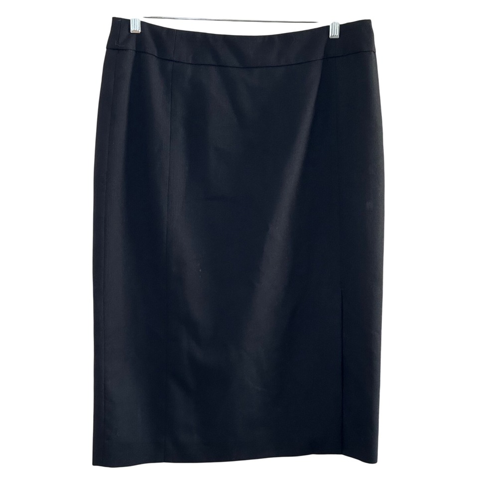 Pendleton Black Knee Length Skirt Women's 14 100% virgin wool minimal capsule